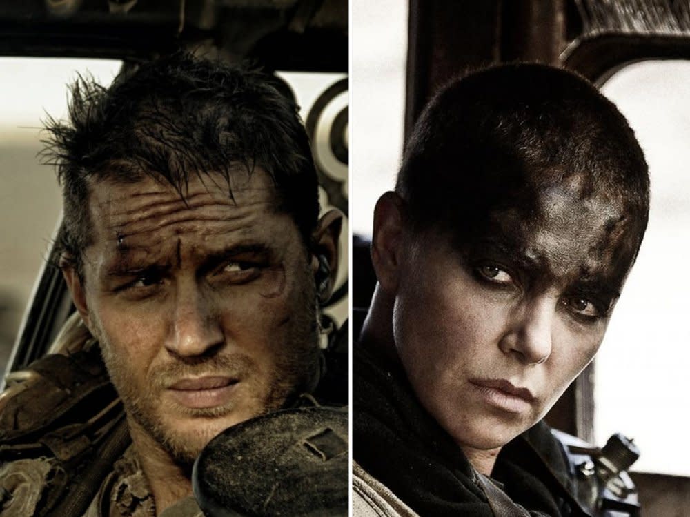 Keine Freunde: Tom Hardy und Charlize Theron in "Mad Max: Fury Road". (Bild: Warner Bros. / imago/Cinema Publishers Collection)