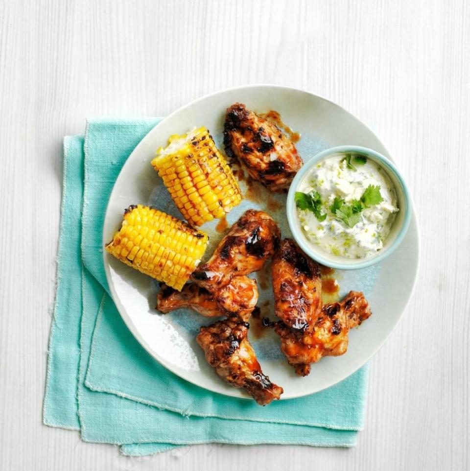 smoky grilled chicken wings