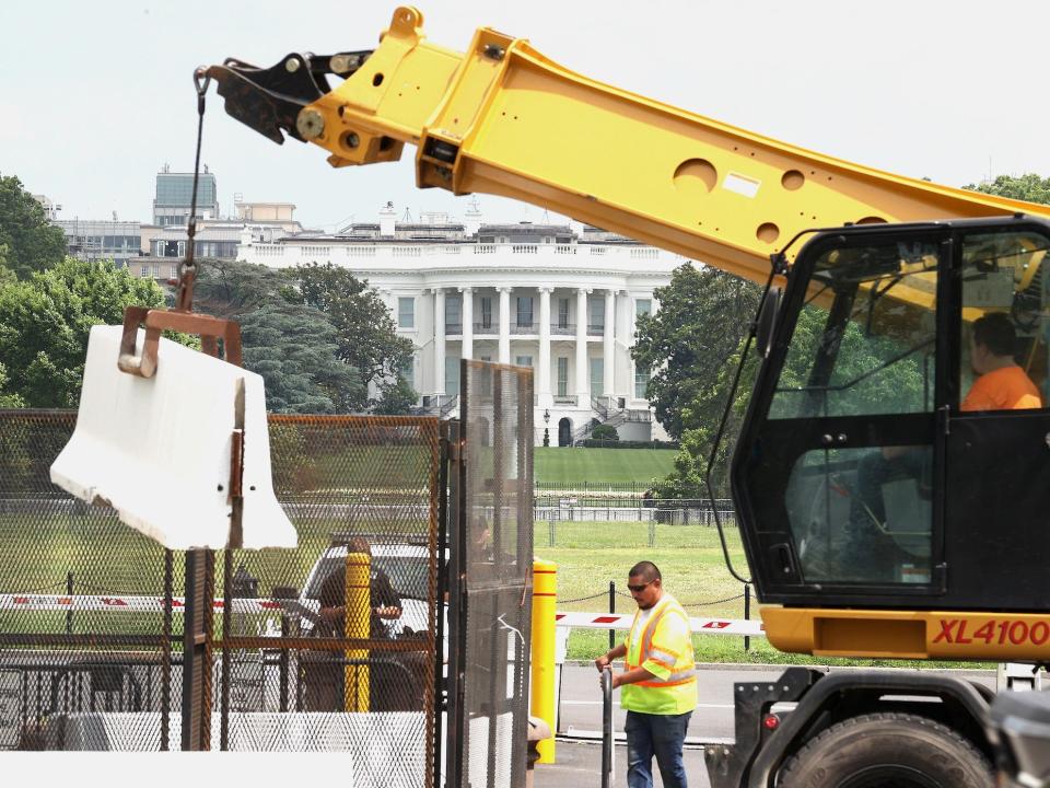 white house fence