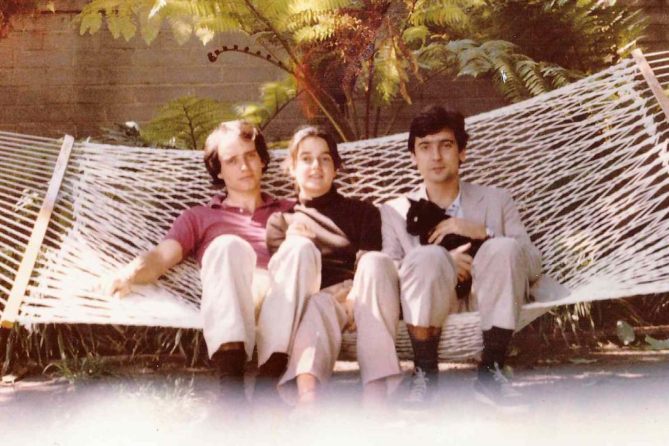 <p>Courtesy of Griffin Dunne</p> Griffin Dunne (right) with brother Alex and sister Dominique in 1982