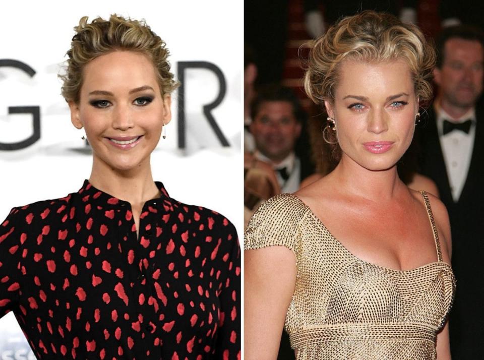 <p>Was wohl vor allem daran liegt, dass die neuere "Mystique"-Darstellerin Jennifer Lawrence (links) eine ganze Spur berühmter ist als ihre "Ahnin" Rebecca Romijn. (Bild: Gareth Cattermole/Peter Kramer/Getty Images)</p> 