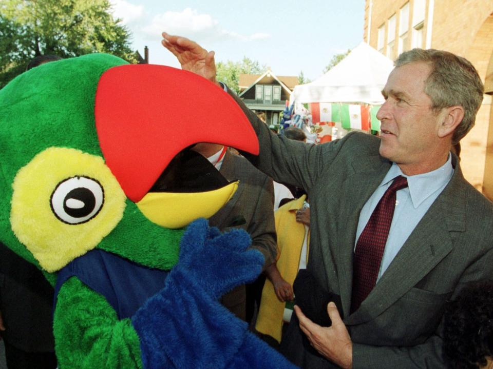 george w bush parrot