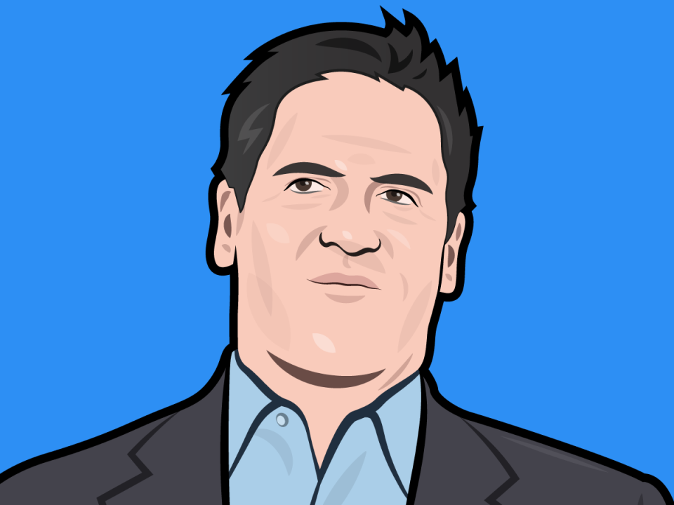 Mark Cuban Shark Tank portrait illustration