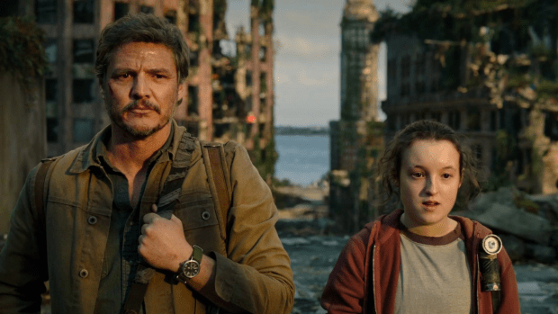 Pedro Pascal and Bella Ramsey as Joel and Ellie in "The Last of Us"<p>HBO</p>