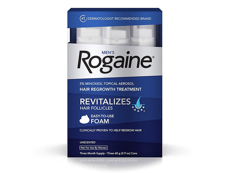 Rogaine 5% Minoxidil Foam. (Photo: Amazon)