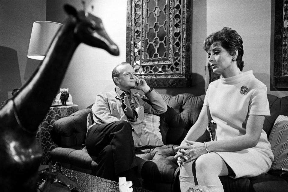 <p>Journalist Barbara Walters interviews writer Truman Capote in his New York home in 1967. For years, he lived in 860 United Nations Plaza, a popular spot for celebrities in the 1960s.</p>