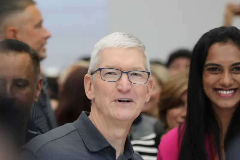 ▲蘋果公司（Apple）首席執行官庫克（Tim Cook）正在中國穿梭訪問。（圖／美聯社／達志影像）