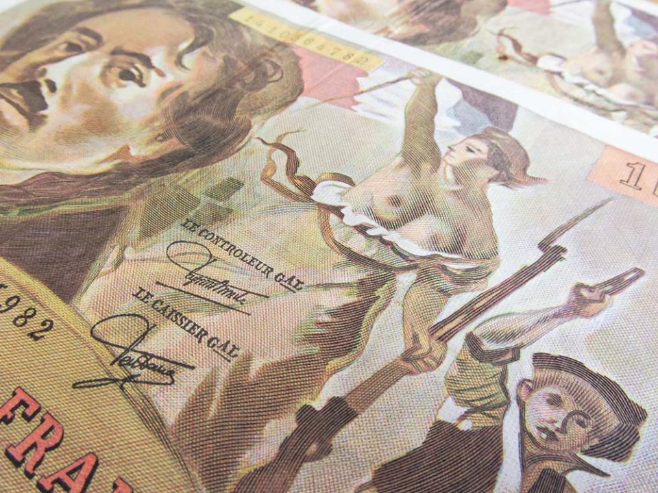 出現在100法郎紙鈔上的瑪麗安娜（Image Source : Getty Creative/iStockphoto）