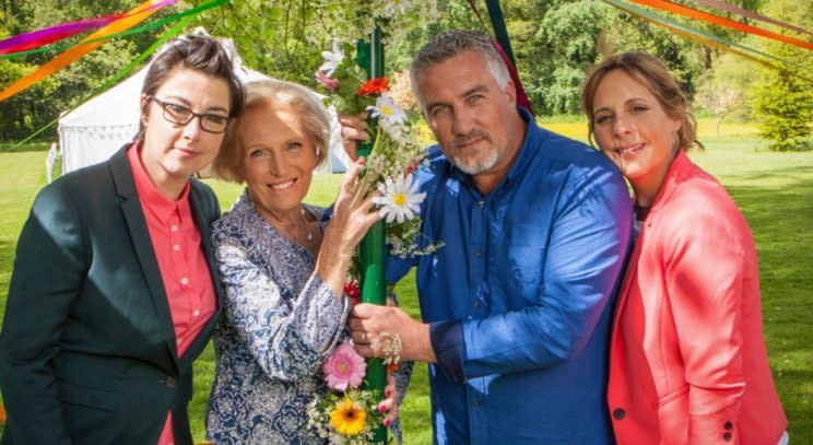 Sue Perkins, Mary Berry, Paul Hollywood and Mel Giedroyc/BBC