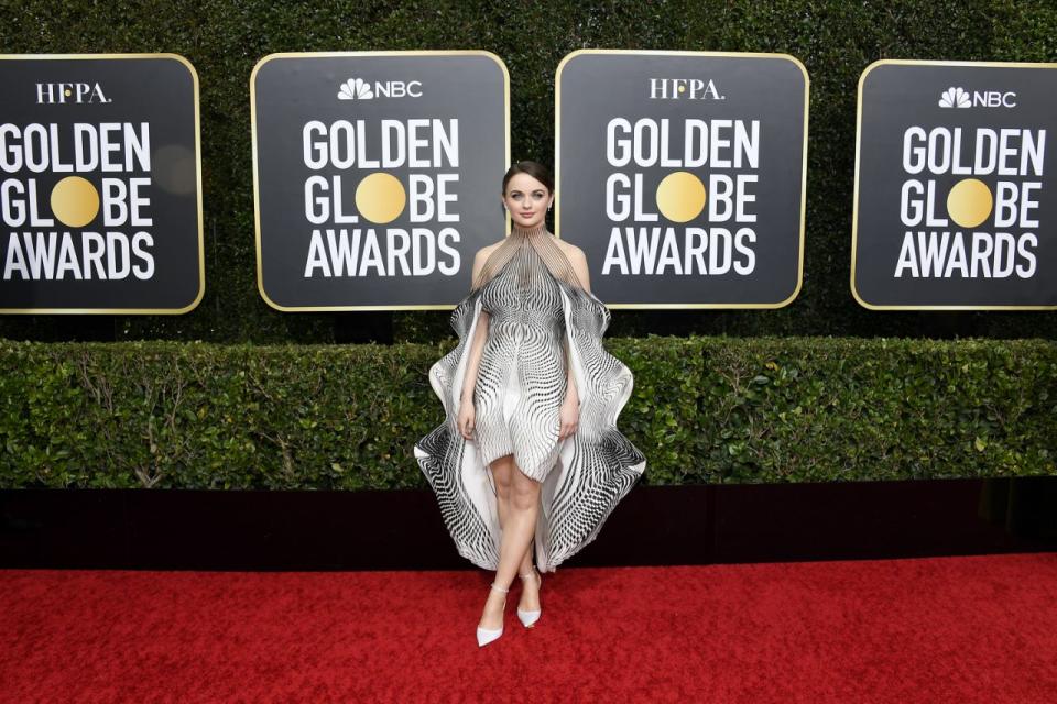 Joey King bei ihrer Ankunft bei der 77. jährlichen Verleihung der Golden Globes. Foto: Getty  