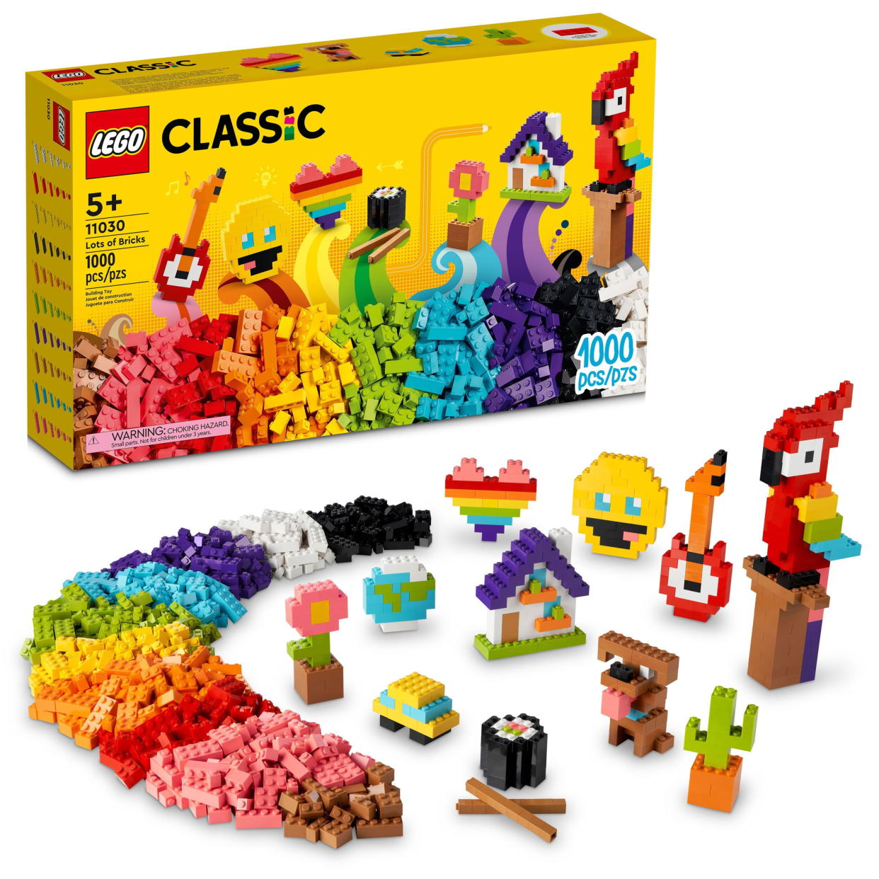 <p><a href="https://go.redirectingat.com?id=74968X1596630&url=https%3A%2F%2Fwww.walmart.com%2Fip%2FLEGO-Classic-Lots-of-Bricks-Construction-Toy-Set-11030-Build-a-Smiley-Emoji-Parrot-Flowers-More-Creative-Gift-for-Kids-Boys-Girls-ages-5-Plus%2F1454098484&sref=https%3A%2F%2Fwww.goodhousekeeping.com%2Fchildrens-products%2Ftoy-reviews%2Fg43826362%2Fbest-toys-gifts-for-5-year-old%2F" rel="nofollow noopener" target="_blank" data-ylk="slk:Shop Now;elm:context_link;itc:0;sec:content-canvas" class="link rapid-noclick-resp">Shop Now</a></p><p>Classic Lots of Bricks Construction Toy Set</p><p>walmart.com</p><p>$47.99</p><span class="copyright">LEGO</span>