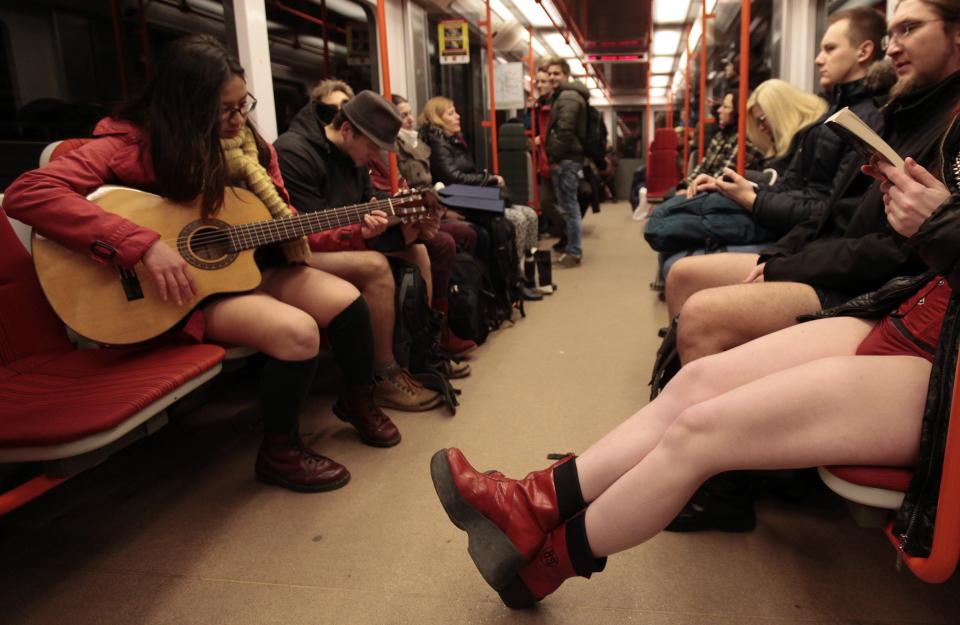 No Pants Subway Ride