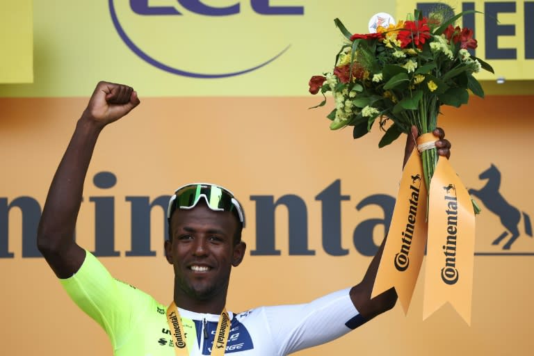 Eritrea's Biniam Girmay won stage three (Anne-Christine POUJOULAT)