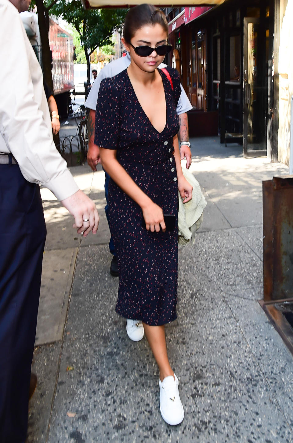 Selena Gomez in SoHo on Sept. 5 in New York City. (Photo by Raymond Hall/GC Images)