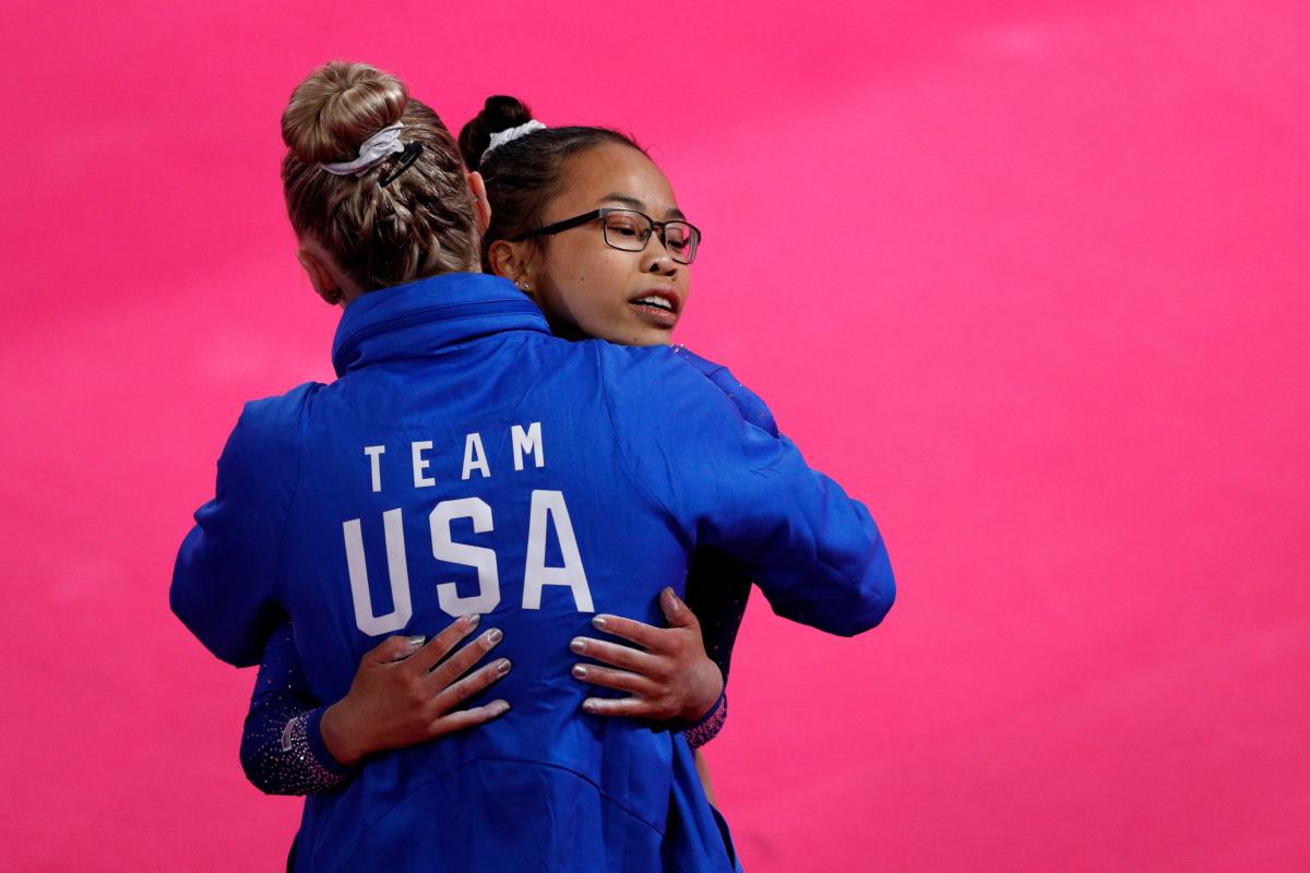 Gymnast Morgan Hurd Gives Impassioned Speech During Stop Asian Hate Rally