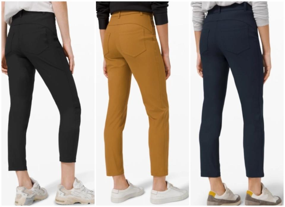 The City Sleek 5 Pocket 7/8 Pant is made for work days and weekends. (Photo via Lululemon)