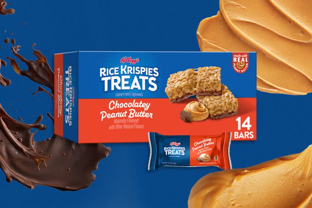 <p>Kellanova</p> To make this particular flavor, real peanut butter is added to the traditional cereal and marshmallow mix, while chocolate is layered on the bottom of each treat.