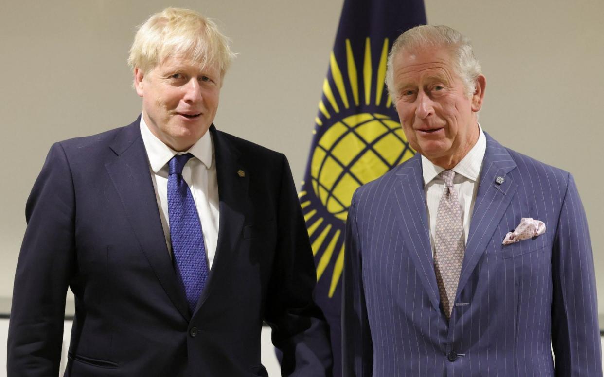 Boris Johnson and the Prince of Wales met privately during the pair's visit to Rwanda - Andrew Parsons/No 10 Downing Street