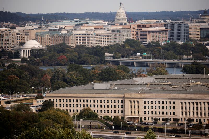 The Pentagon building is seen in Arlington, Virginia, U.S.