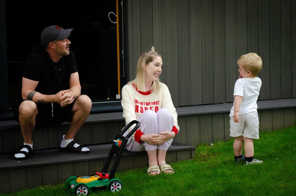 katherine ryan with bobby kootstra and their children
