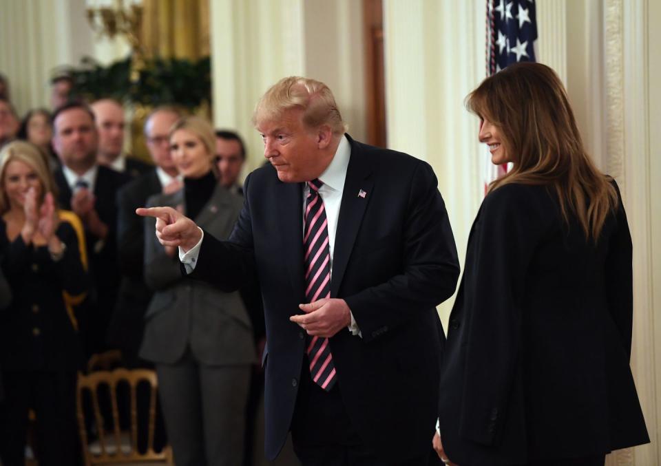 Photos of Trump's Bonkers Post-Impeachment Presser Show His Most Unhinged Speech to Date