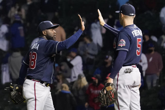 Freeman, Braves pound Cubs 13-4, lose Acuña to injury – KGET 17