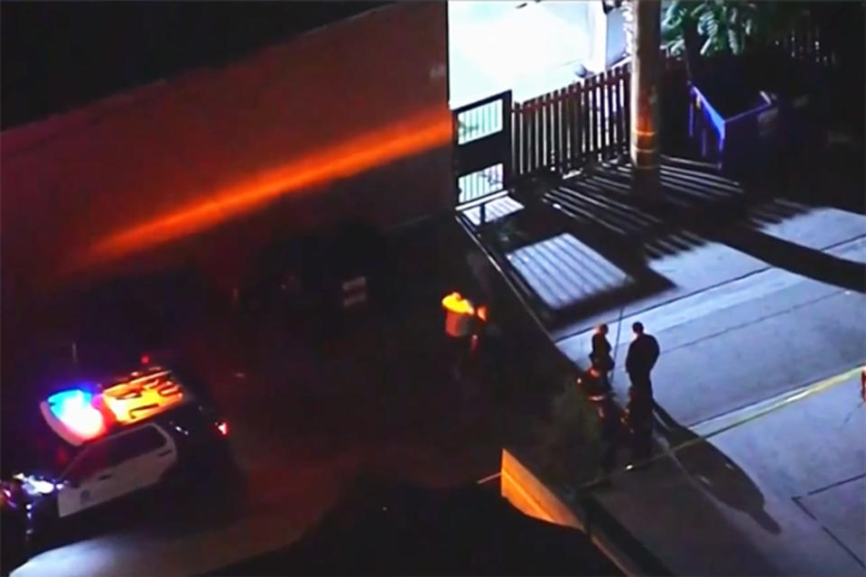 police investigation aerial (NBC Los Angeles)