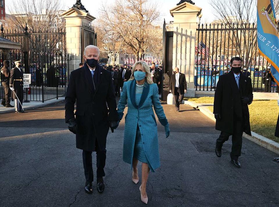 Joe Biden, Jill Biden, arrive at the White House, 2021 Presidential Inauguration