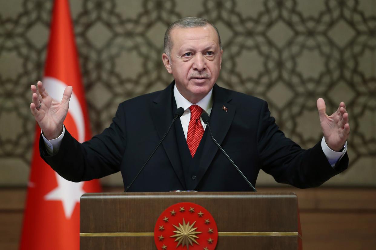 <p>Turkey’s president Recep Tayyip Erdogan</p> (Turkish Presidency)