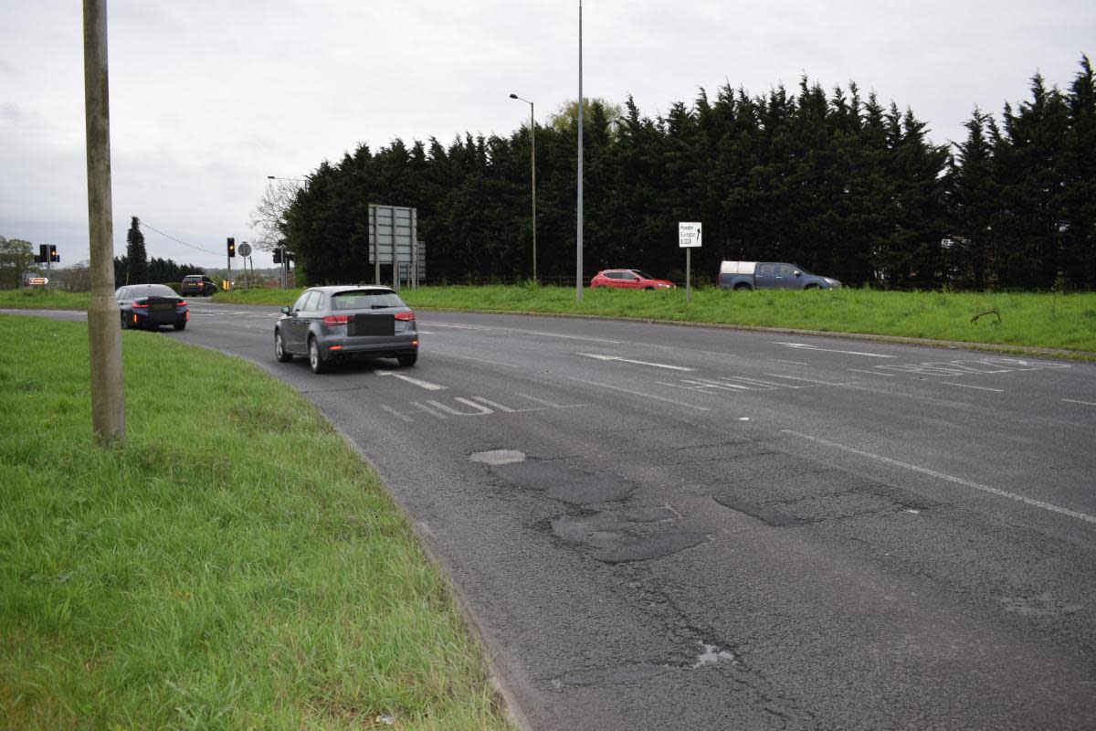 The A1079 Grimston Bar roundabout as it approaches the B1228 Elvington Lane <i>(Image: Kevin Glenton)</i>