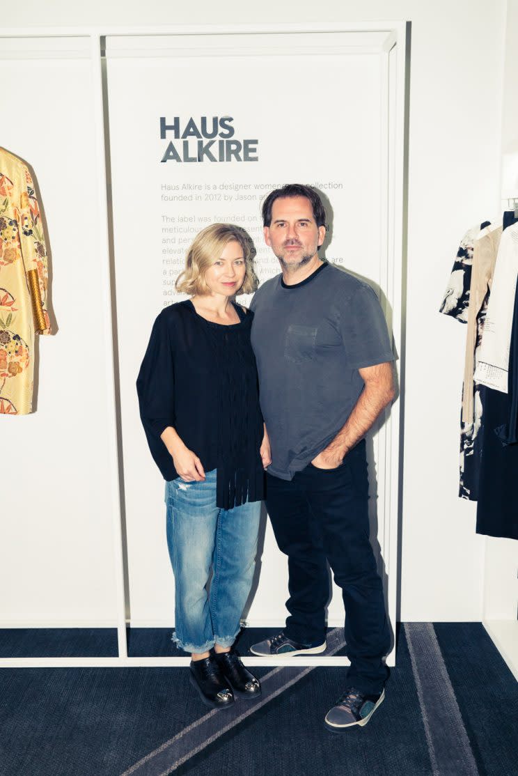 Julie and Jason Alkire of the label Haus Alkire. (Photo: Courtesy of CFDA + W Hotels)