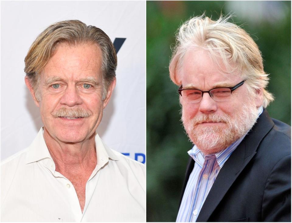 William H Macy (left) and Philip Seymour Hoffman (Getty Images)