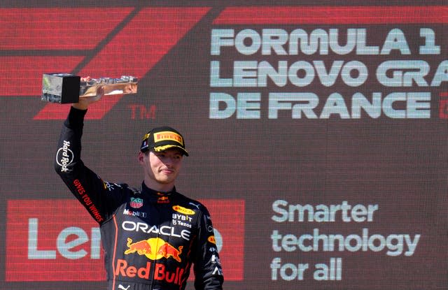 Max Verstappen won for a seventh time this season at Sunday's French Grand Prix 