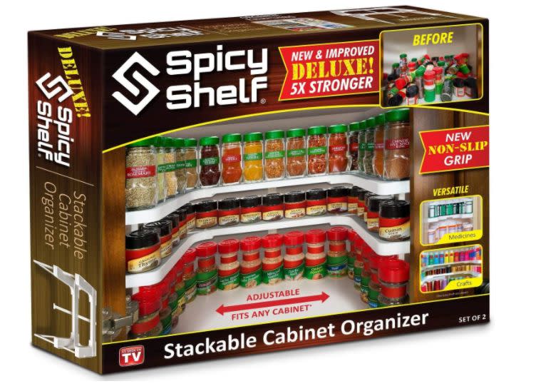 This stackable and <a href="https://amzn.to/33i0qtp" target="_blank" rel="noopener noreferrer">expandable spice organizer</a> keeps your spices in sight. Find it for $38 on <a href="https://amzn.to/33i0qtp" target="_blank" rel="noopener noreferrer">Amazon</a>.