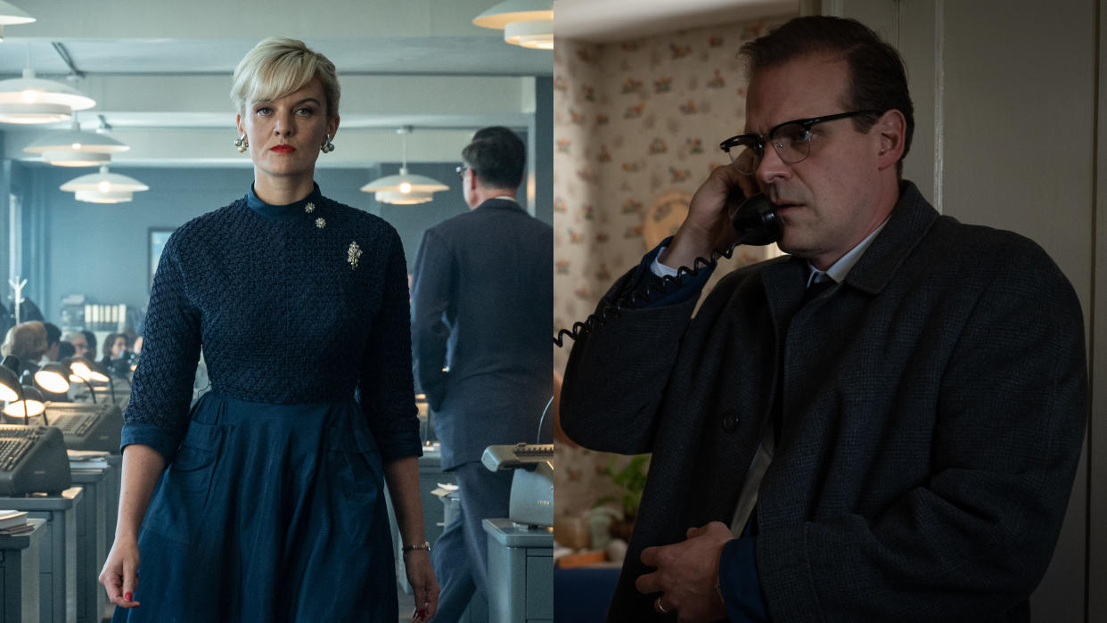 Frankie Shaw and David Harbour have an unusual bond in 'No Sudden Move'. (Warner Bros)