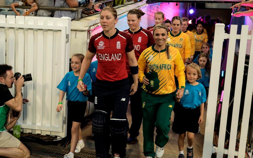 England and South Africa women's cricket teams - England look to get T20 World Cup campaign back on track after surprise South Africa defeat - GETTY IMAGES