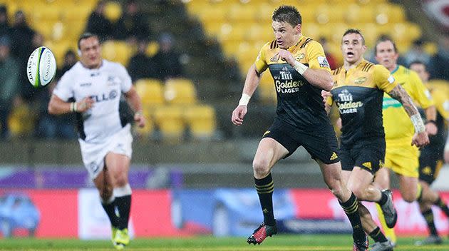 Beauden Barrett's radar was spot on. Source: Getty.