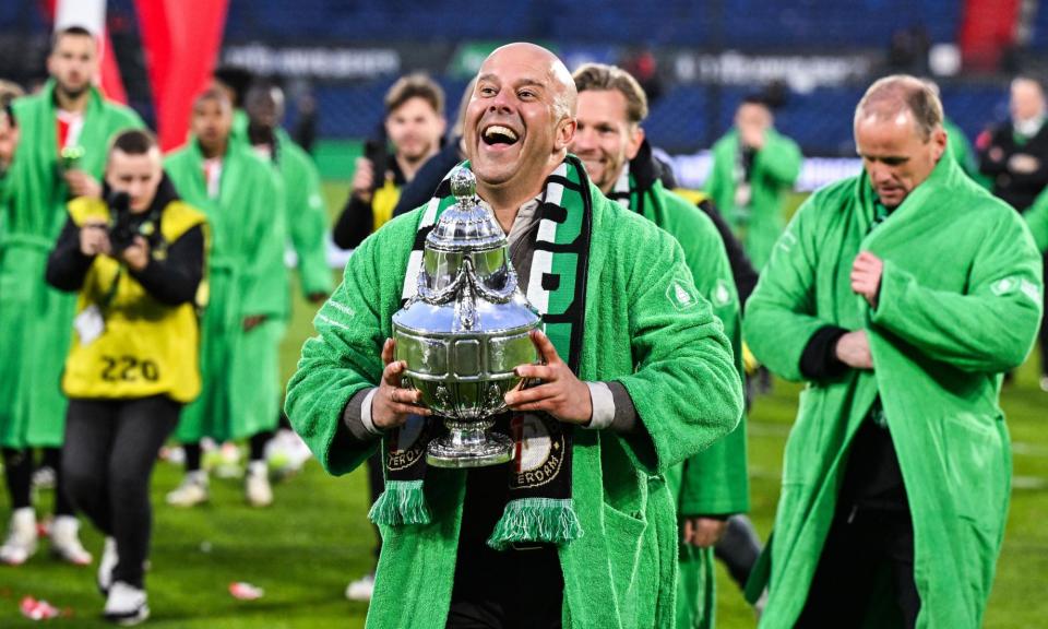 <span>Arne Slot has attracted interest from a host of clubs having led Feyenoord to silverware and got them playing an attractive brand of football.</span><span>Photograph: Hollandse Hoogte/Shutterstock</span>