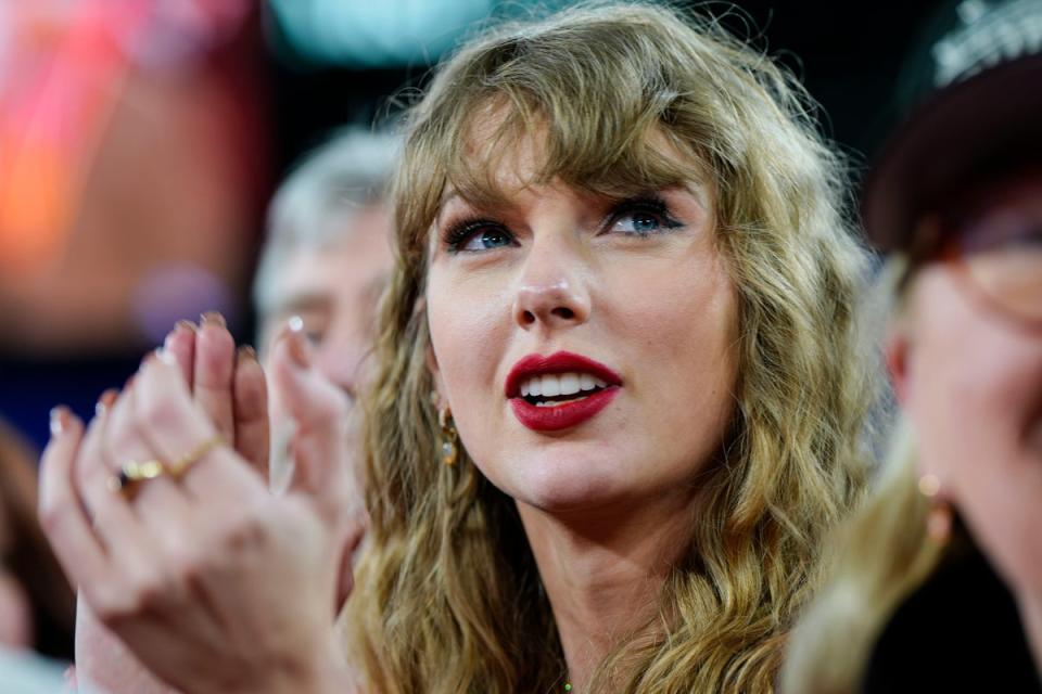 Taylor Swift is one of a number of the world’s biggest artists signed to Universal Music Group – and now disappearing from TikTok (AP)