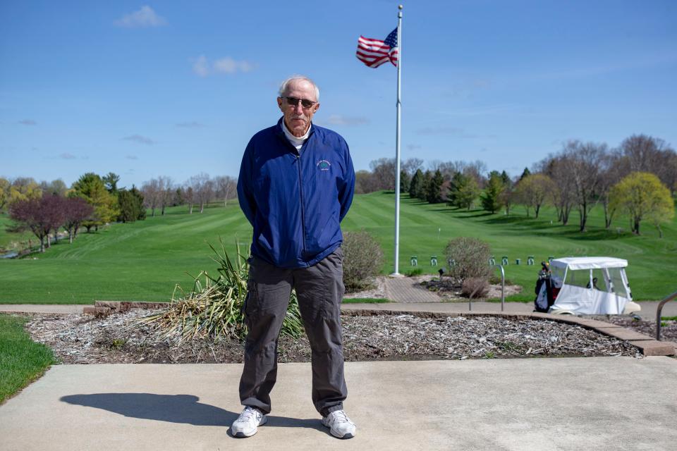 Steve Young poses for a photo on Wednesday, May 4, 2022, at Park Hills Golf Course in Freeport.