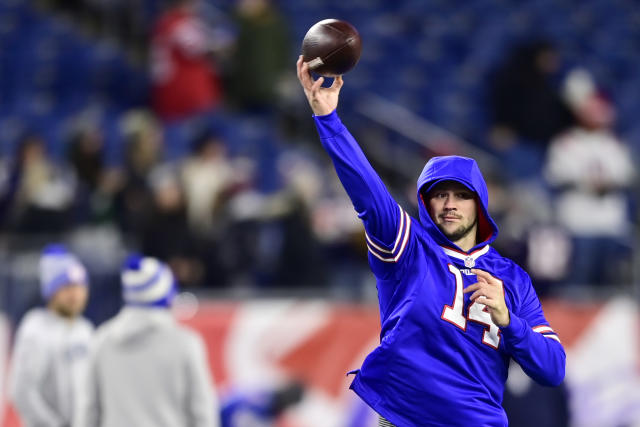 Bills' Josh Allen pays homage to Ryan Fitzpatrick with jersey in pregame  warmups and postgame interviews