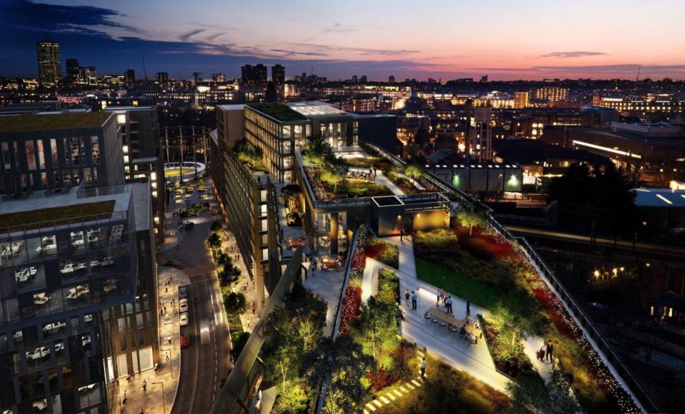 A CGI image of what Facebook's King's Cross offices could look like