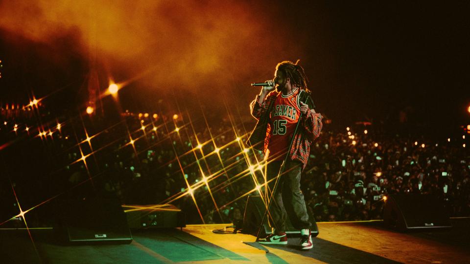 J. Cole closes Dreamville Festival in front of a hometown crowd. - Credit: Simon Chasalow