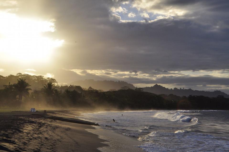 black sand beaches