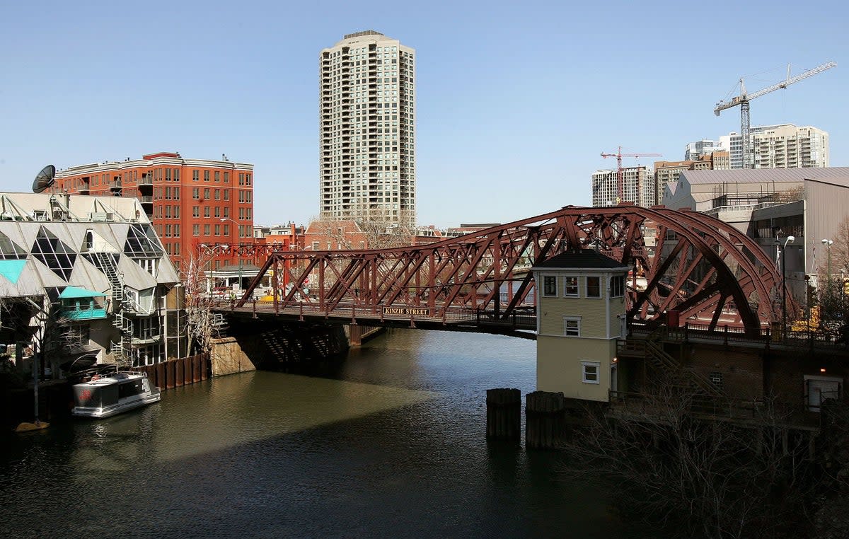 The Kinzie Street bridge in downtown Chicago, where ‘Poopgate’ occurred in 2004. (Getty Images)