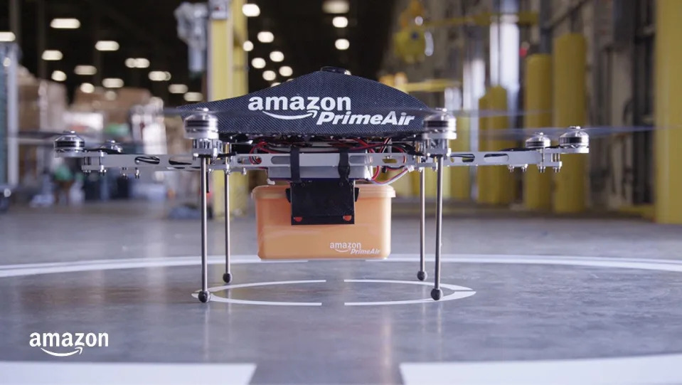 An Amazon Prime Air delivery drone.