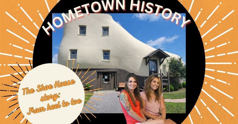 This poster promotes a past episode of Hometown History. The video series detailing York County history is a presenter of the 2023 York County History Storytellers at Wyndridge. Jamie Noerpel and Dominish Marie Miller will provide a short segment on the history of Wyndridge.
