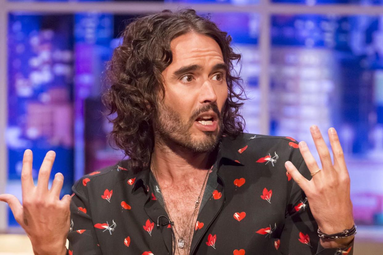 Ongoing battle: Russell Brand is still battling his addictions: Brian J Ritchie/Hotsauce/REX