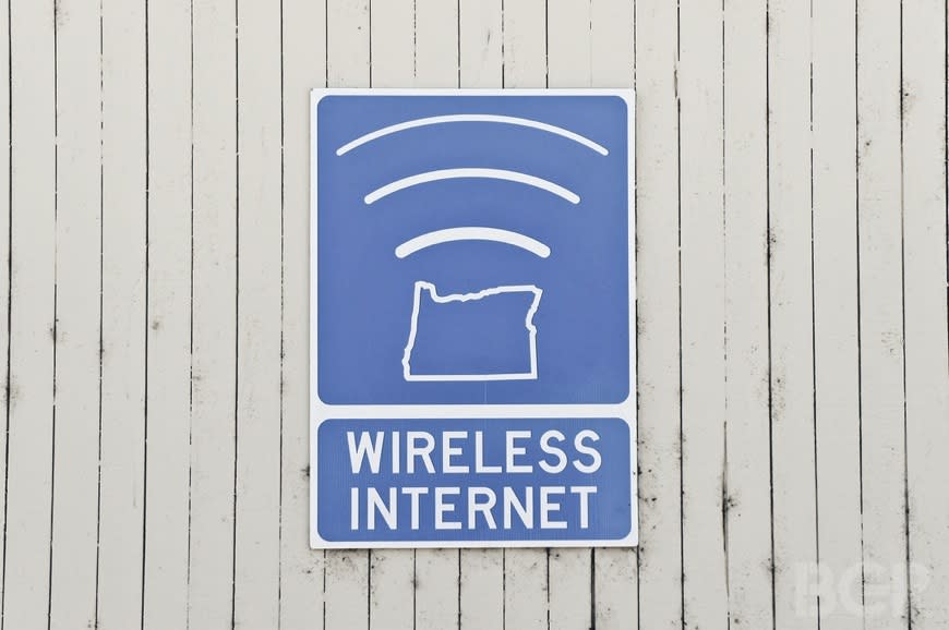 wireless internet sign