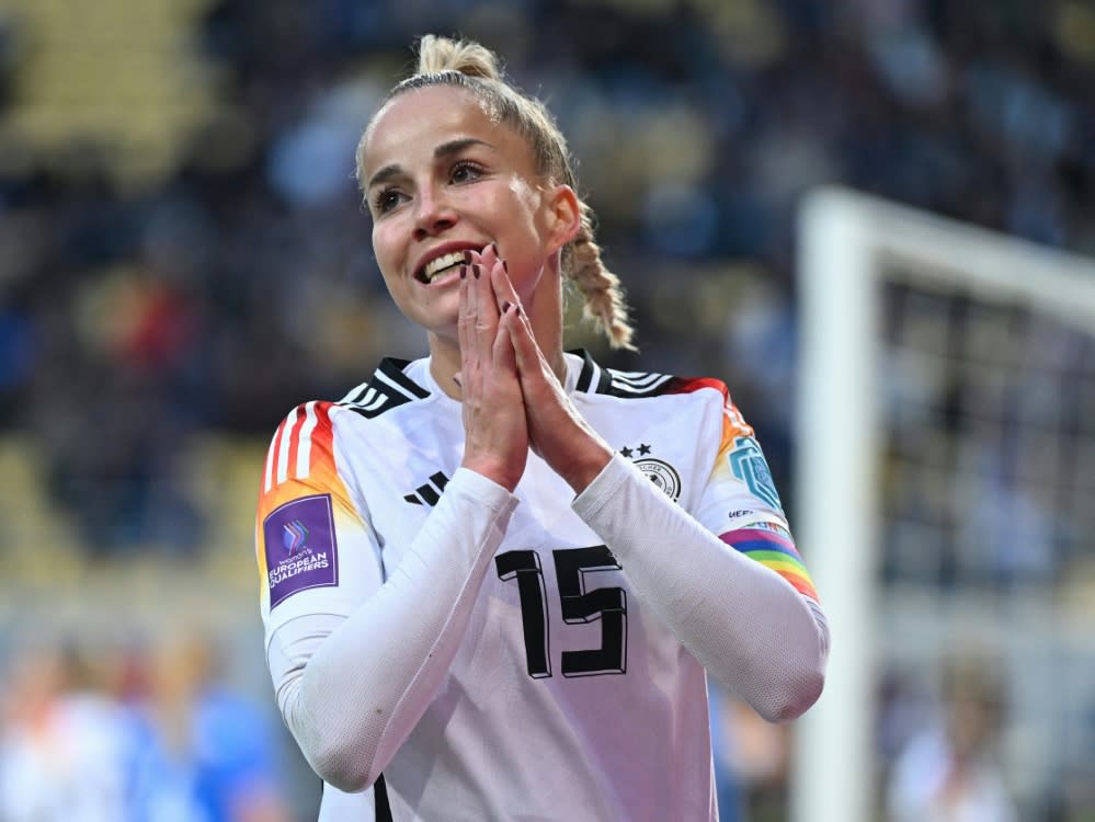 Giulia Gwinn freut sich auf die nächsten Spiele (INA FASSBENDER)